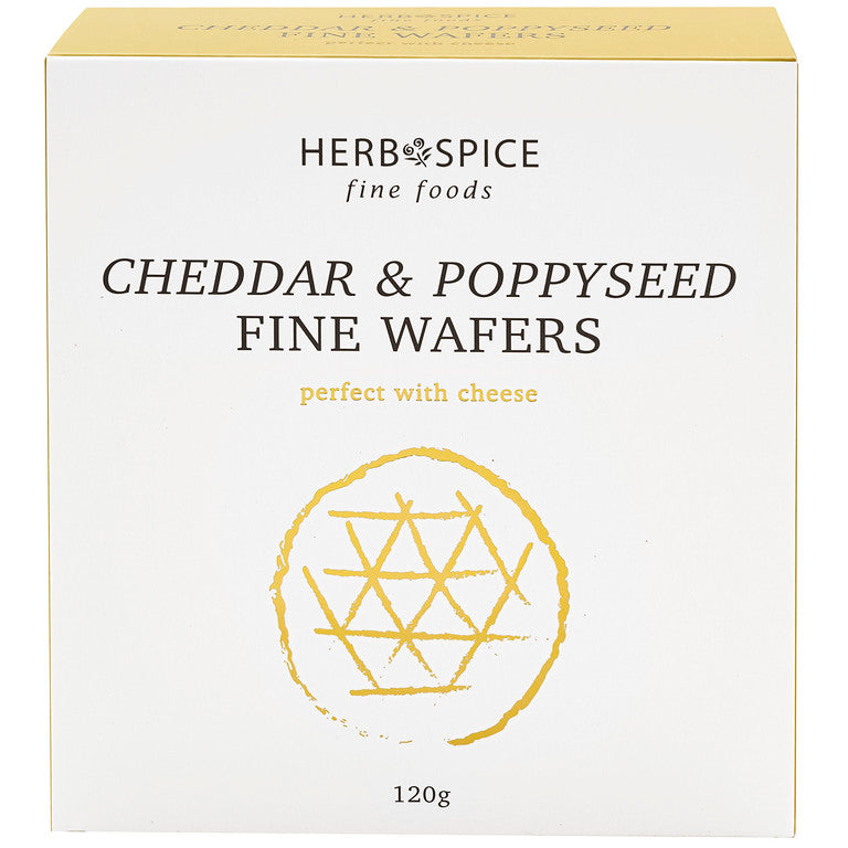 Cheddar & Poppyseed Wafers