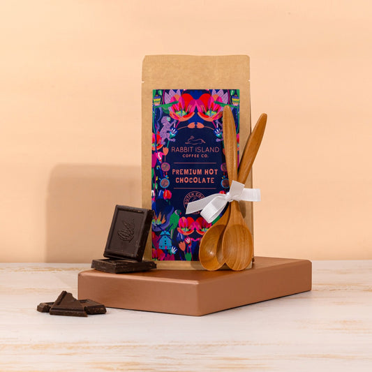 A premium thank-you gift box with artisan chocolate, bonbons, and hot chocolate. A perfect way to show appreciation!