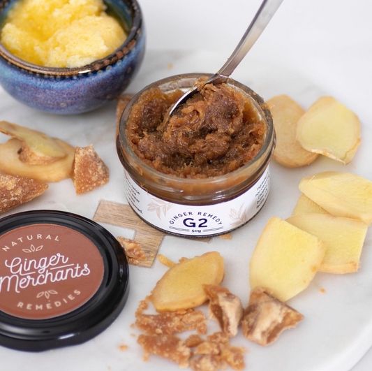 Soothe sore throats and uneasy tummies with our G2 Natural Ginger Remedy. Perfect for a gift box NZ or personal wellness!