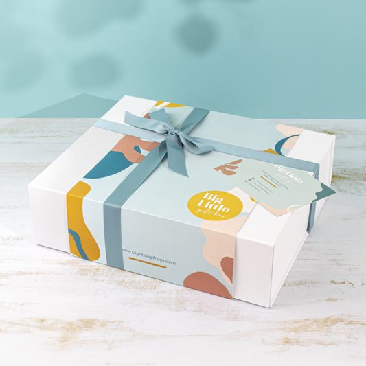 White Magnetic Gift Box with Packaging & Ribbon
