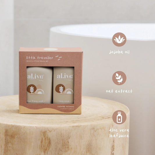 Al.ive Body Little Traveller Baby Wash & Lotion Travel Set