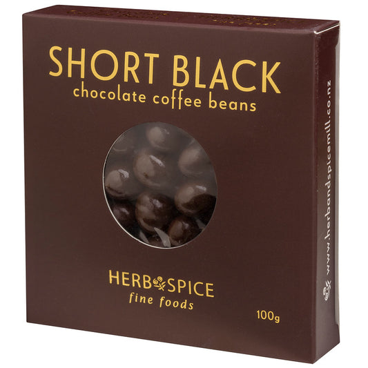 Short Black Chocolate Coffee Beans