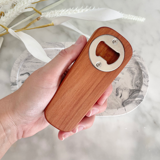 Crafted from reclaimed Totara, this stylish bottle opener is perfect for your gift box NZ or as a unique standalone gift!