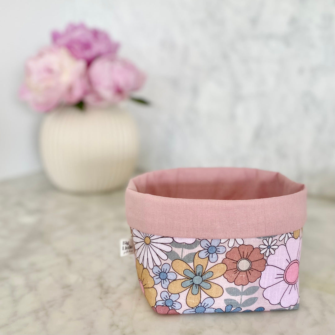 Gift Box NZ | Fabric Box in Fuchsia Pink with Lace – Big Little 