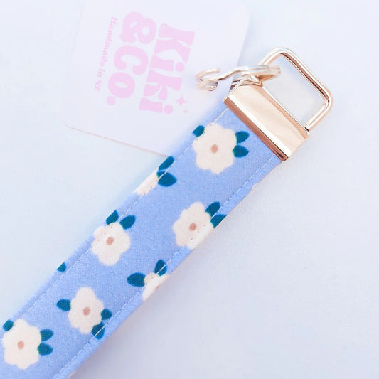 Blue Daisy Keychain