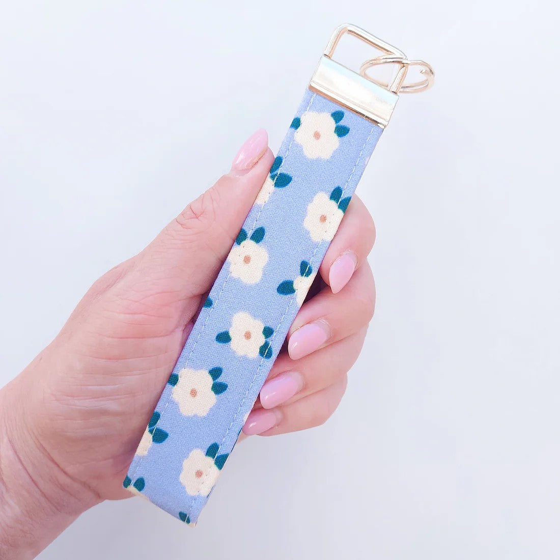 Blue Daisy Keychain