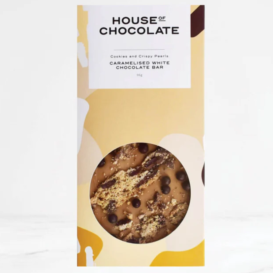Choc Chip Cookie and Crispy Pearls Caramelised White Chocolate Bar