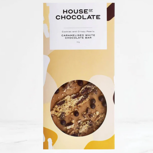 Choc Chip Cookie and Crispy Pearls Caramelised White Chocolate Bar