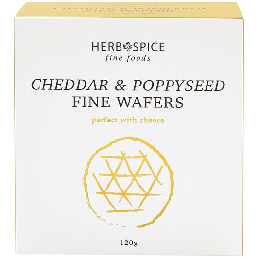 Cheddar & Poppyseed Wafers