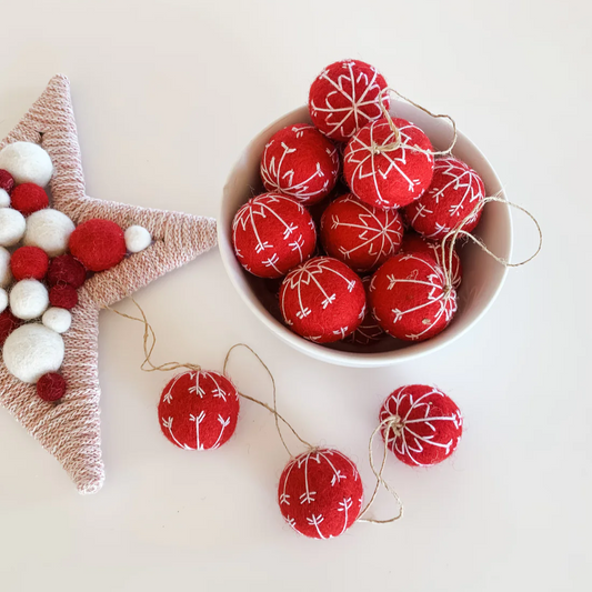 Embroidered Christmas Decorations