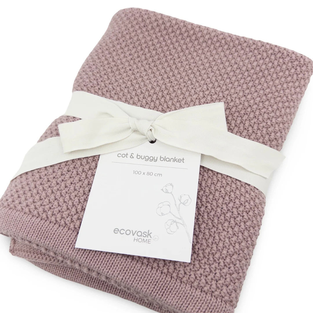 Ecovask Organic Cotton Cot & Buggy Blanket