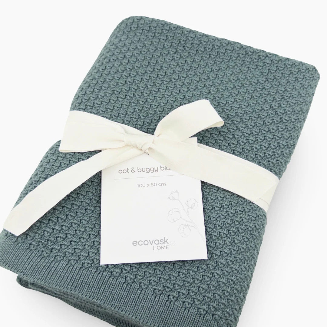 Ecovask Organic Cotton Cot & Buggy Blanket