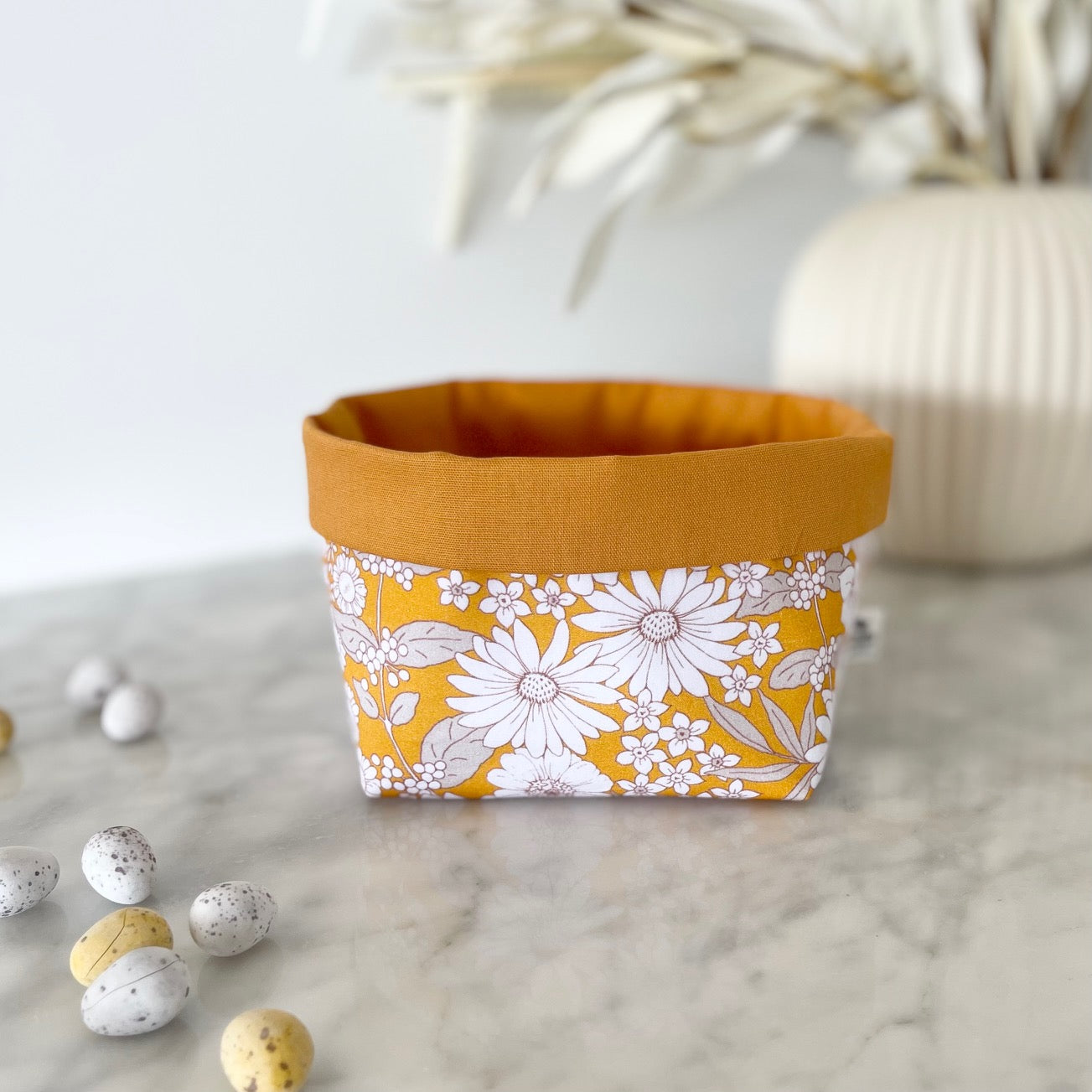 Sunflower Reusable Fabric Box