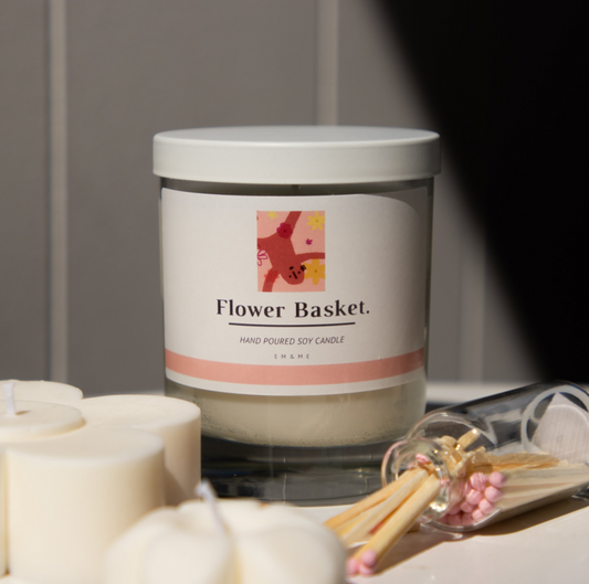 Flower Basket Soy Candle