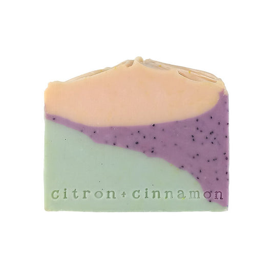 Gift Box NZ | New Zealand made products | Lavender & Patchouli Soap | Gift in New Zealand  Pineapple soap is lovingly handmade by Citron & Cinnamon in small batches using the traditional cold process method, then cured for a minimum of six weeks. Cold process soap is amazing for sensitive skin types.
