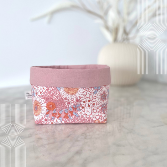 Pink Floral Fabric Gift Box