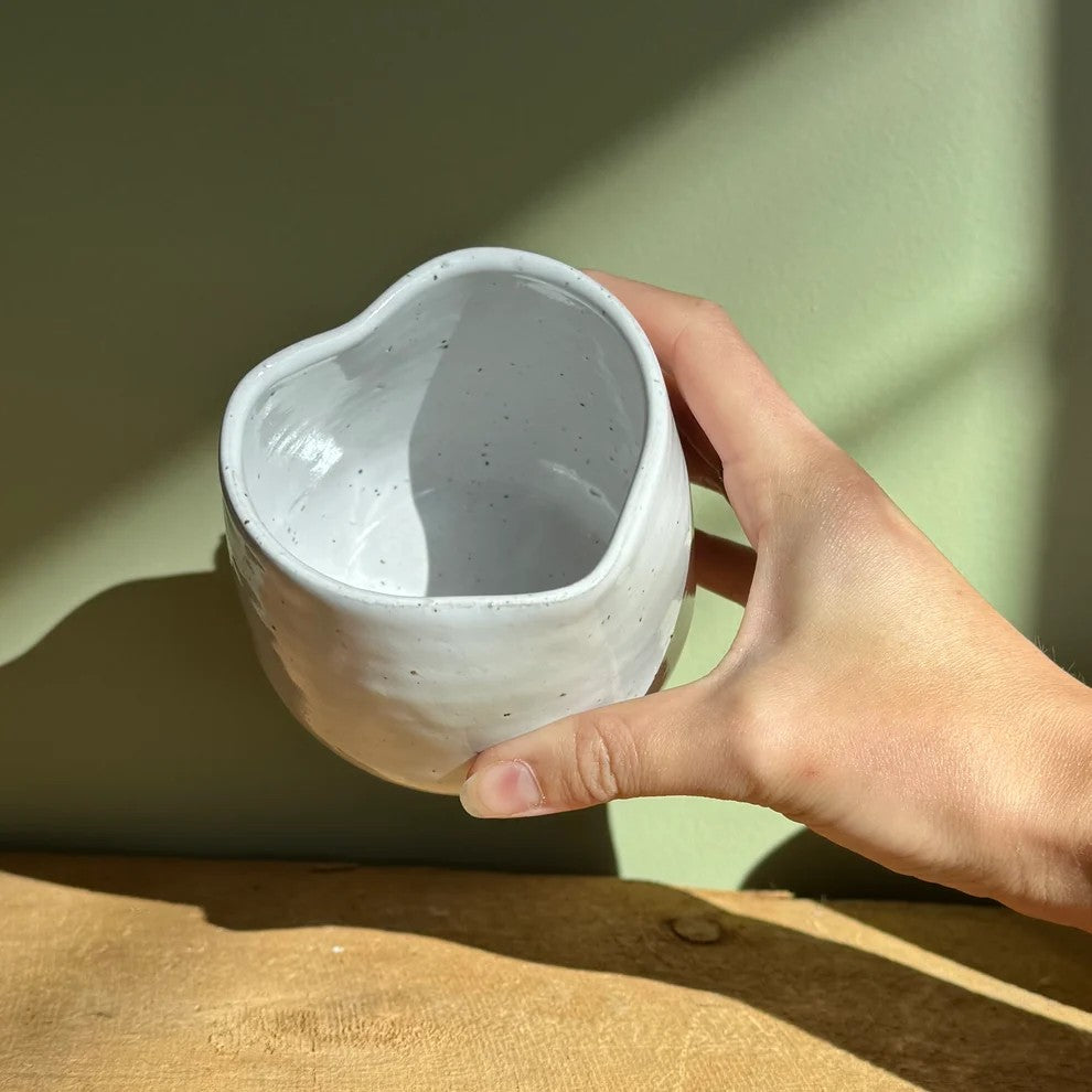 Heart Shaped Ceramic Mugs