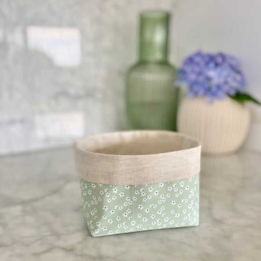 Mint Mini Floral Fabric Gift Box