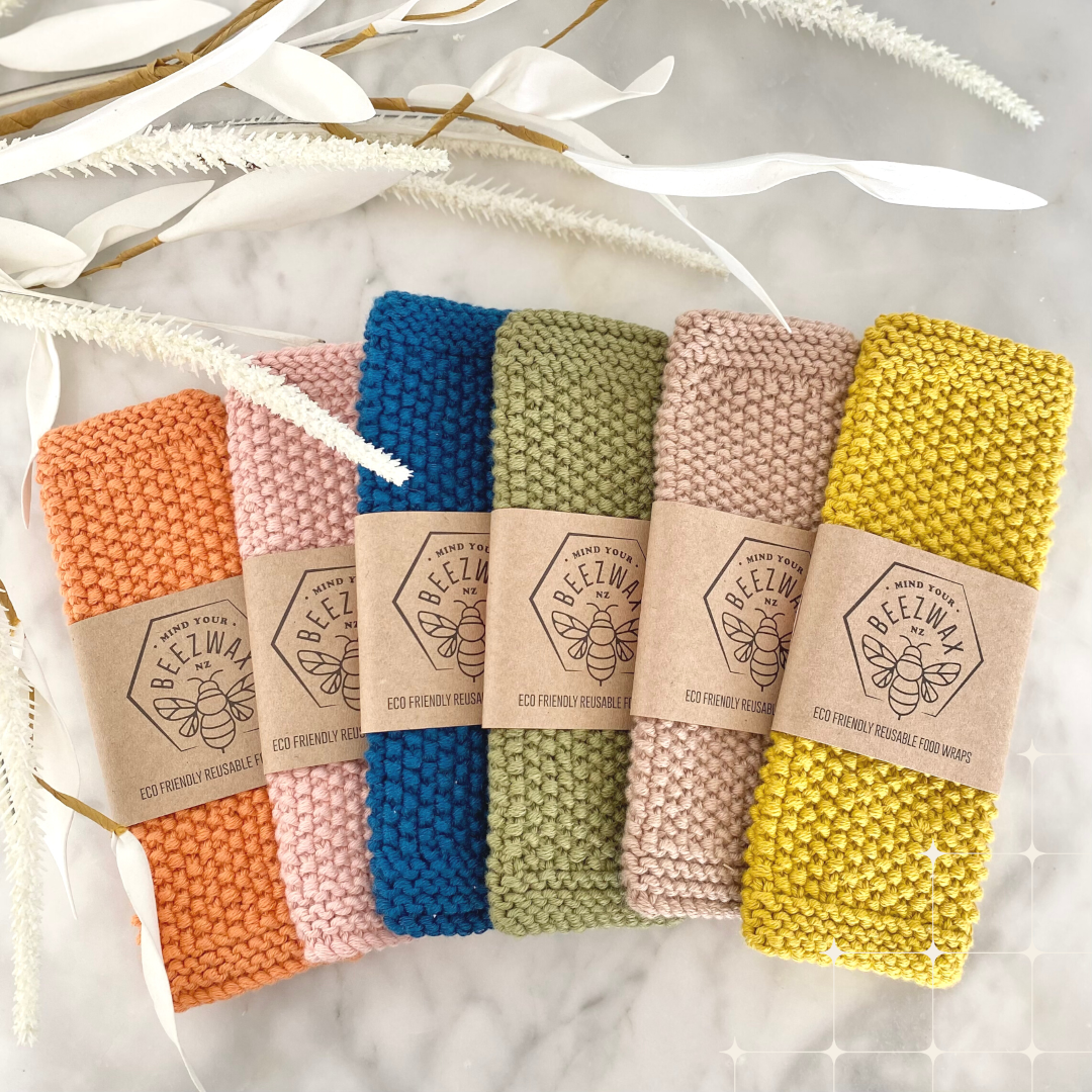 Knitted Cotton Wash Cloths – Big Little Gift Box